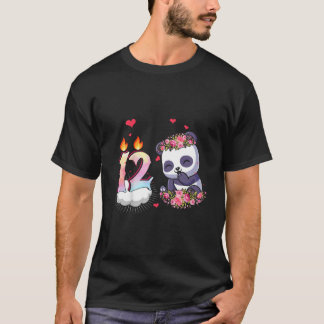 Watercolor 12e 12 Panda T-shirt