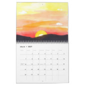 Watercolor 2025 muurkalender kalender (Mar 2027)