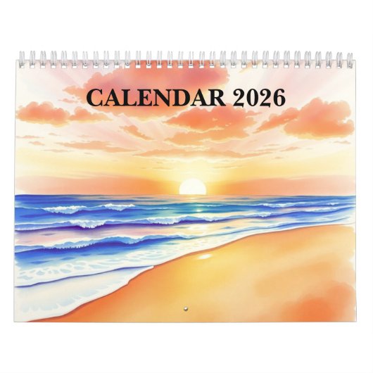Watercolor 2025 Wall Calendar  Kalender (Hoes)