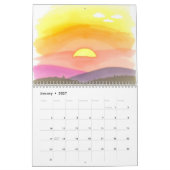 Watercolor 2025 wandkalender  kalender (Jan 2027)