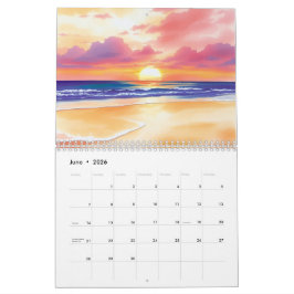 Watercolor 2025 wandkalender  kalender