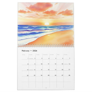 Watercolor 2025 Wandkalender Kalender