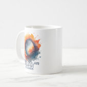 Watercolor 2026 Eclipse Keepsake Koffiemok (Voorkant links)