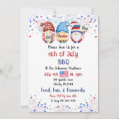 Watercolor 4 juli Barbecue Feest Kaart (Voorkant)