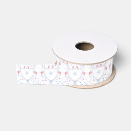 Watercolor 4 juli vuurwerk grosgrain lint