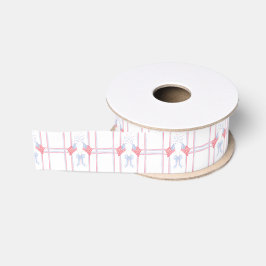 Watercolor 4 juli vuurwerk grosgrain lint