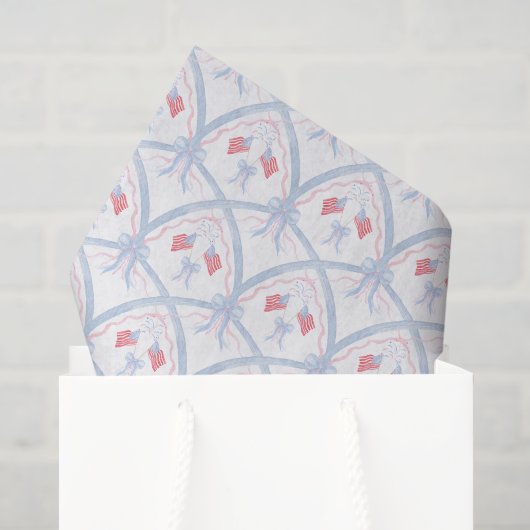 Watercolor 4 juli vuurwerk tissuepapier (Cadeauzakje)