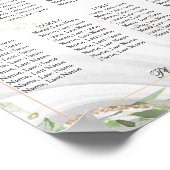 Watercolor 8 Tafels Stoelindeling Poster (Hoek)