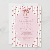 Watercolor a little sweet heart is on the way Baby Kaart (Voorkant)