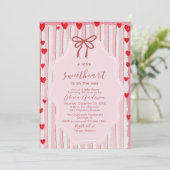 Watercolor a little sweet heart is on the way Baby Kaart (Staand voorkant)