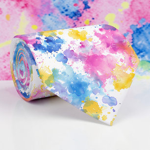 Watercolor Aangepaste stropdas