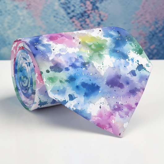 Watercolor Aangepaste stropdas