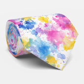 Watercolor Aangepaste stropdas (Opgerold)