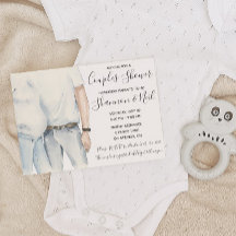 Watercolor Aankomende Ouders Baby Shower