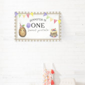 Watercolor Aardappel 1e verjaardag Spandoek (Insitu)