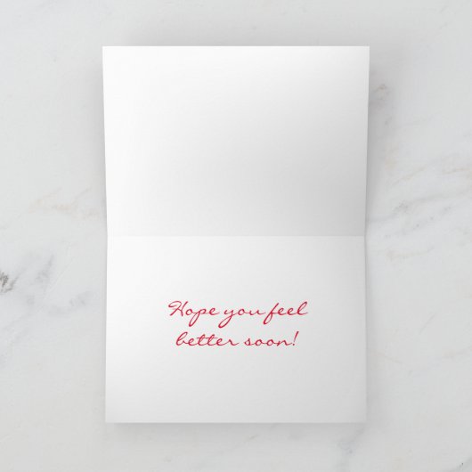 Watercolor Aardbei Beterschap Kaart (Binnen)