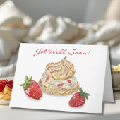 Watercolor Aardbei Beterschap Kaart