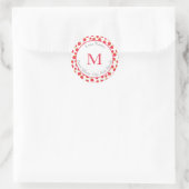 'Watercolor Aardbei Patroon' Labels (Tas)