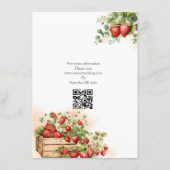 Watercolor Aardbeien Informatiekaartje (Achterkant)