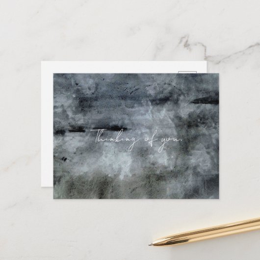 Watercolor Abstract Briefkaart (Voorkant / Achterkant in situ)