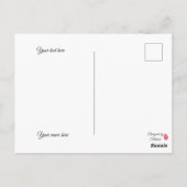 Watercolor Abstract Easter Egg Postcard Briefkaart (Achterkant)