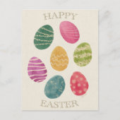 Watercolor Abstract Easter Egg Postcard Briefkaart (Voorkant)