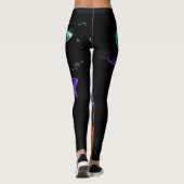 Watercolor abstract motief leggings (Achterkant)