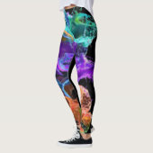 Watercolor abstract motief leggings (Links)