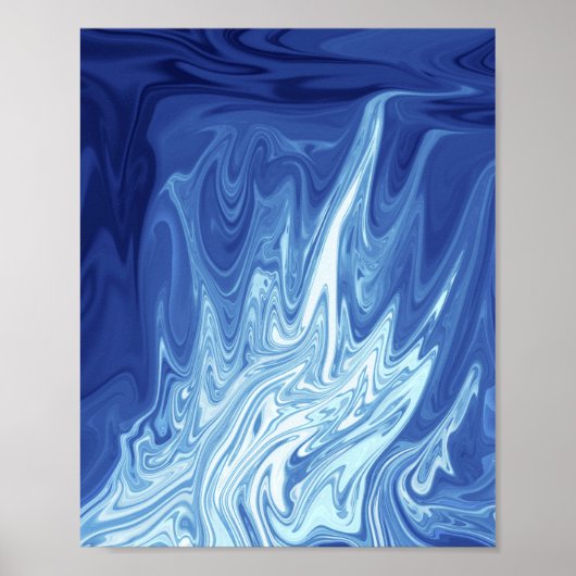 Watercolor abstract pattern poster (Voorkant)
