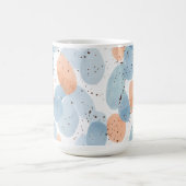 Watercolor Abstract Pebble Shapes Pattern Coffee Koffiemok (Center)