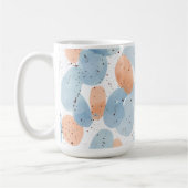 Watercolor Abstract Pebble Shapes Pattern Coffee Koffiemok (Links)