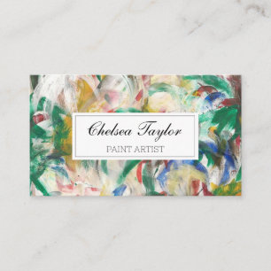 Watercolor Abstract Script Wavy professional  Visitekaartje