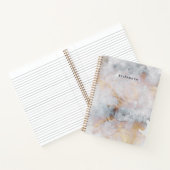 Watercolor Abstracte Spiraal Notebook Notitieboek (Binnen)