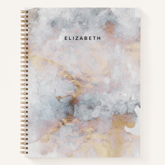Watercolor Abstracte Spiraal Notebook Notitieboek (Voorkant)