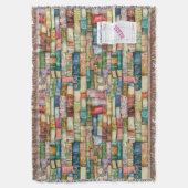 Watercolor Aesthetic Stacked Books Deken (Voorkant Verticaal)