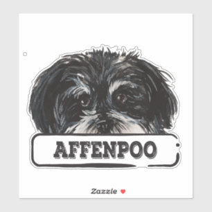 Watercolor Affenpoo Sticker