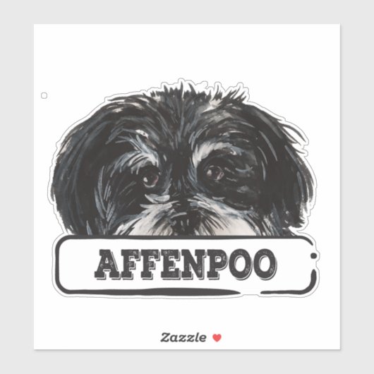 Watercolor Affenpoo Sticker (Vel)