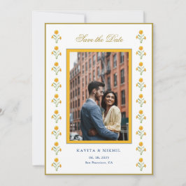 Watercolor afrikaantje Foto Save the Date