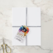 Watercolor Afstudeerklas van 2025 Cadeaubijsluiter Cadeaulabel (Met Touw)