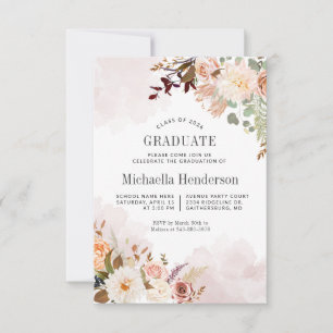Watercolor Afstuderen 2024 Botanische Afstudeerfee Kaart