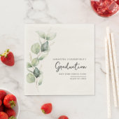 Watercolor Afstuderen 2026 Eucalyptus Papier Servet (Insitu)