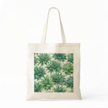 Watercolor Agave Succulent Botanisch Patroon