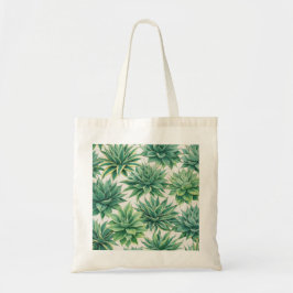 Watercolor Agave Succulent Botanisch Patroon Tote Bag