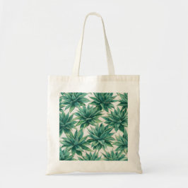 Watercolor Agave Succulent Patroon Tote Bag