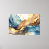 watercolor alcohol ink abstract canvas afdruk (Voorkant)