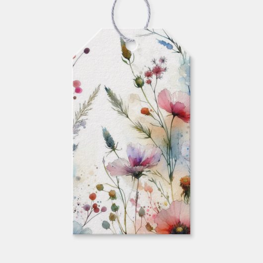 Watercolor Alcohol Ink Cadeaulabel (Voorkant)