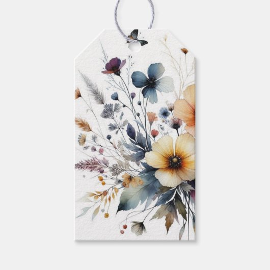 Watercolor Alcoholinkt Cadeaulabel (Voorkant)