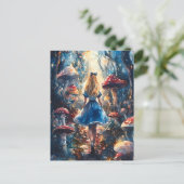Watercolor Alice in Wonderland Briefkaart (Staand voorkant)