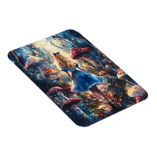 Watercolor Alice in Wonderland Magneet (Rechterzijde)