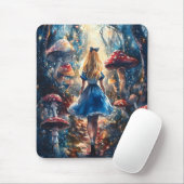 Watercolor Alice in Wonderland Muismat (Met muis)